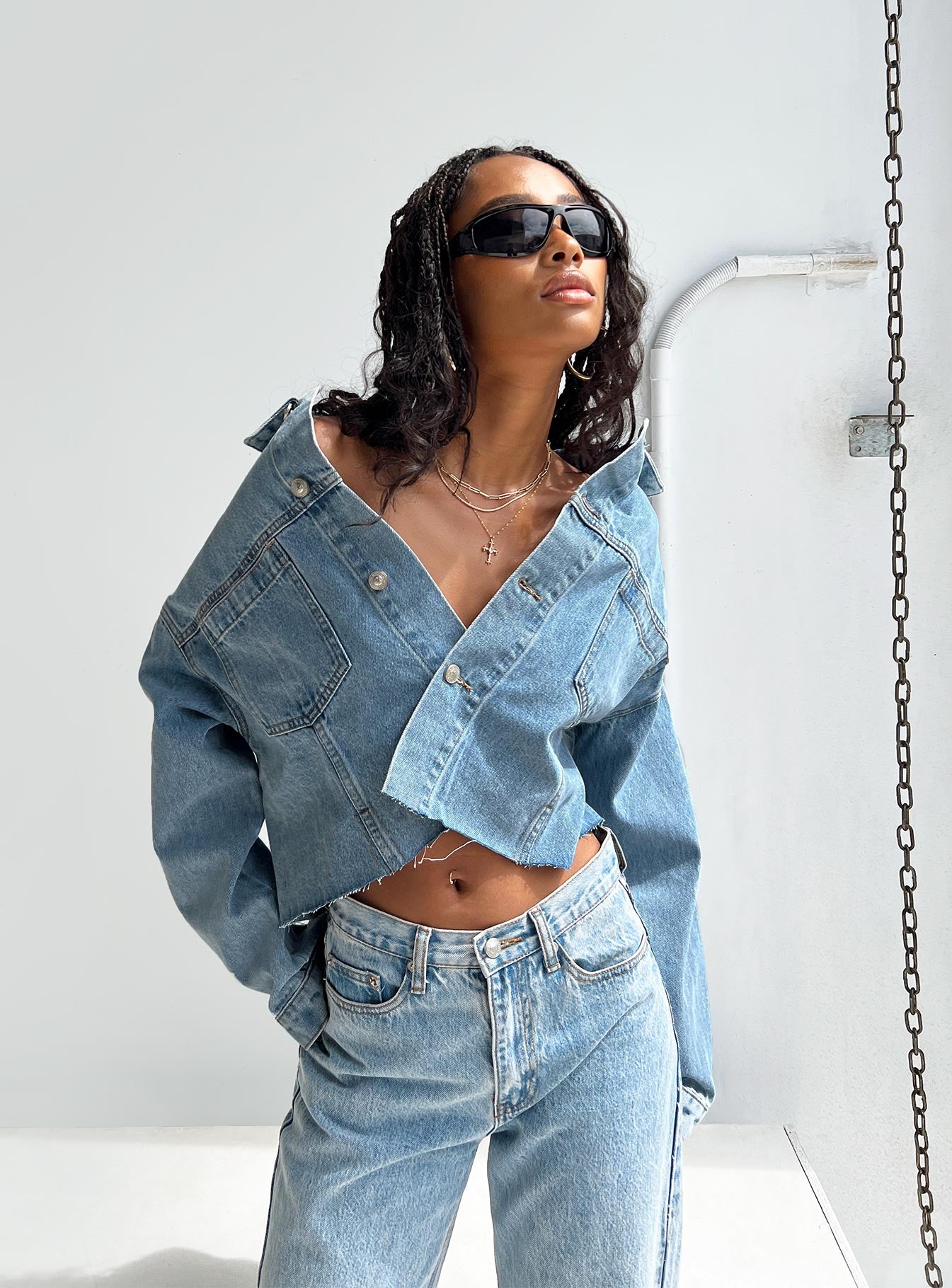 High Quality Sexy Off Shoulder Denim Jacket Coat Women Sexy Slash Neck  Single Breasted Shorts Jeans Outerwear Coats Black Blue From Misssixty,  $104.68 | DHgate.Com